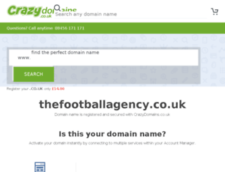 thefootballagency.co.uk screenshot