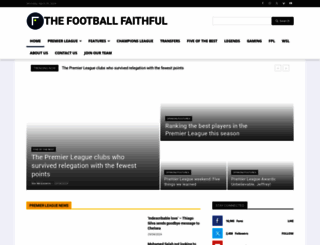 thefootballfaithful.com screenshot