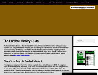 thefootballhistorydude.com screenshot