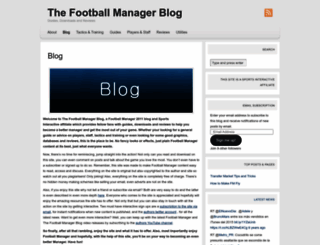 thefootballmanagerblog.wordpress.com screenshot