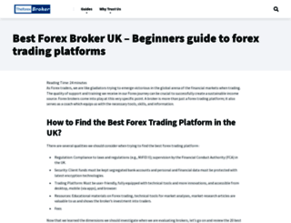 theforexbroker.co.uk screenshot