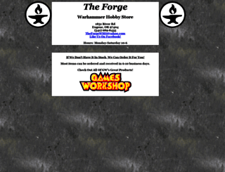 theforgewarhammerhobbystore.com screenshot