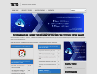 theforkmanager.com.testednet.com screenshot