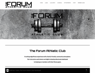 theforumathleticclub.com screenshot