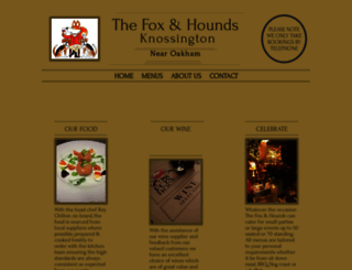 thefoxandhounds-knossington.co.uk screenshot