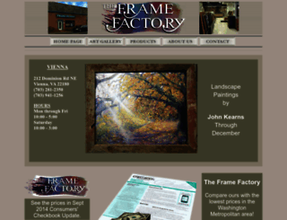 theframefactory1.com screenshot