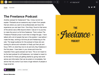 thefreelancepodcast.simplecast.fm screenshot