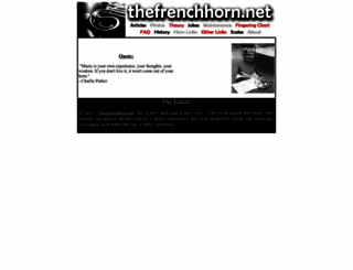 thefrenchhorn.net screenshot