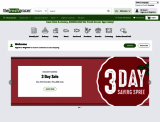 thefreshgrocer.com screenshot