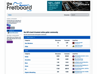 thefretboard.co.uk screenshot
