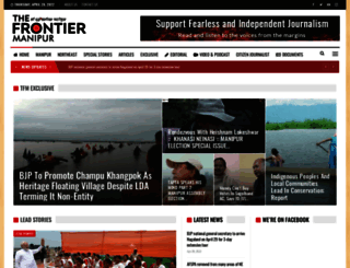 thefrontiermanipur.com screenshot