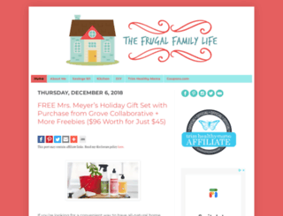 thefrugalfamilylife.com screenshot