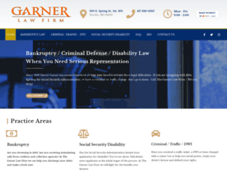 thegarnerlawfirm.com screenshot