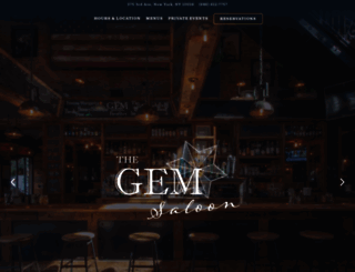 thegemsaloonnyc.com screenshot