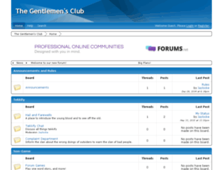 thegentlemensclub.boards.net screenshot