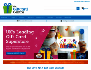 thegiftcardcentre.co.uk screenshot