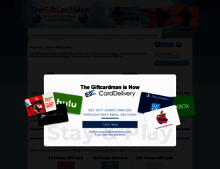 thegiftcardman.com screenshot