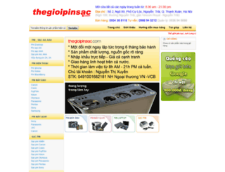 thegioipinsac.com screenshot