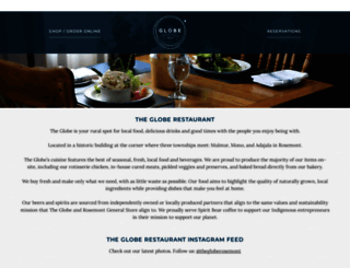 thegloberestaurant.ca screenshot