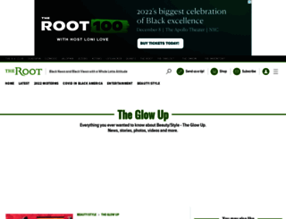 theglowup.theroot.com screenshot