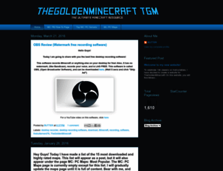 thegoldenminecrafttgm.blogspot.com screenshot
