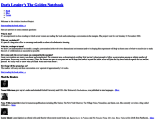 thegoldennotebook.org screenshot