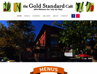 thegoldstandardcafe.com screenshot