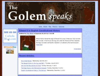 thegolemspeaks.com screenshot