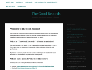 thegoodrecords.wordpress.com screenshot