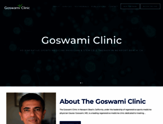 thegoswamiclinic.com screenshot