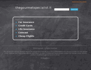 thegourmetspecialist.it screenshot