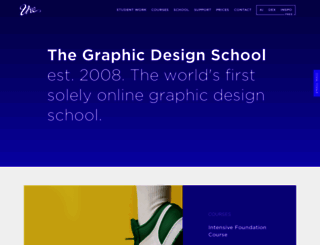thegraphicdesignschool.co.uk screenshot