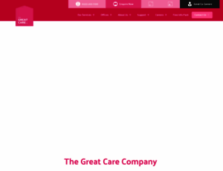 thegreatcarecompany.com screenshot