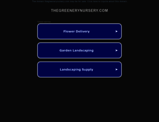 thegreenerynursery.com screenshot