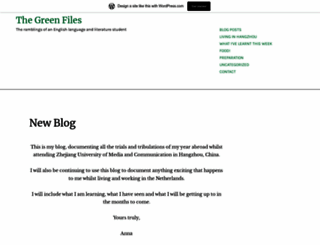 thegreenfiles.home.blog screenshot