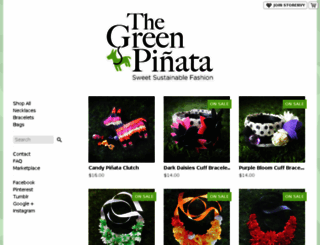 thegreenpinata.storenvy.com screenshot