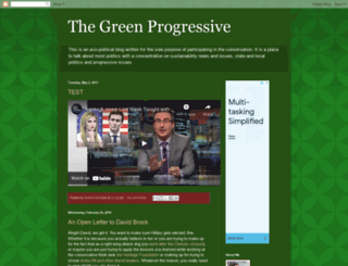 thegreenprogressive.com screenshot