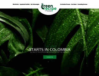 thegreenrecipe.com screenshot