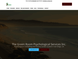 thegreenroompsych.com screenshot