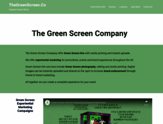 thegreenscreen.co screenshot