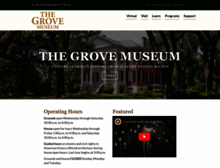 thegrovemuseum.com screenshot