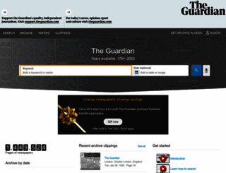 theguardian.newspapers.com screenshot