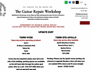 theguitarrepairworkshop.com screenshot