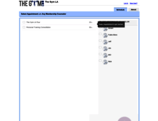thegymla.appointy.com screenshot