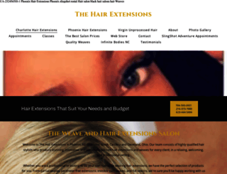 thehairextensions.co screenshot