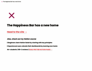thehappinessbar.com screenshot