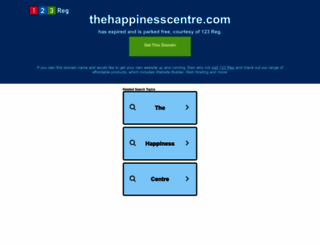thehappinesscentre.com screenshot