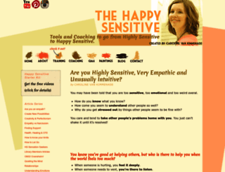 thehappysensitive.com screenshot