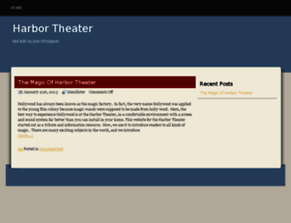 theharbortheater.com screenshot