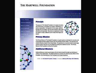 thehartwellfoundation.org screenshot